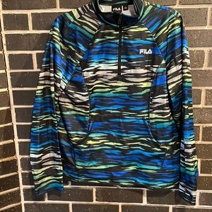 Fila Performance Sport Women’s Large 1/4 Zip Kangaroo Pouch Pullover Top